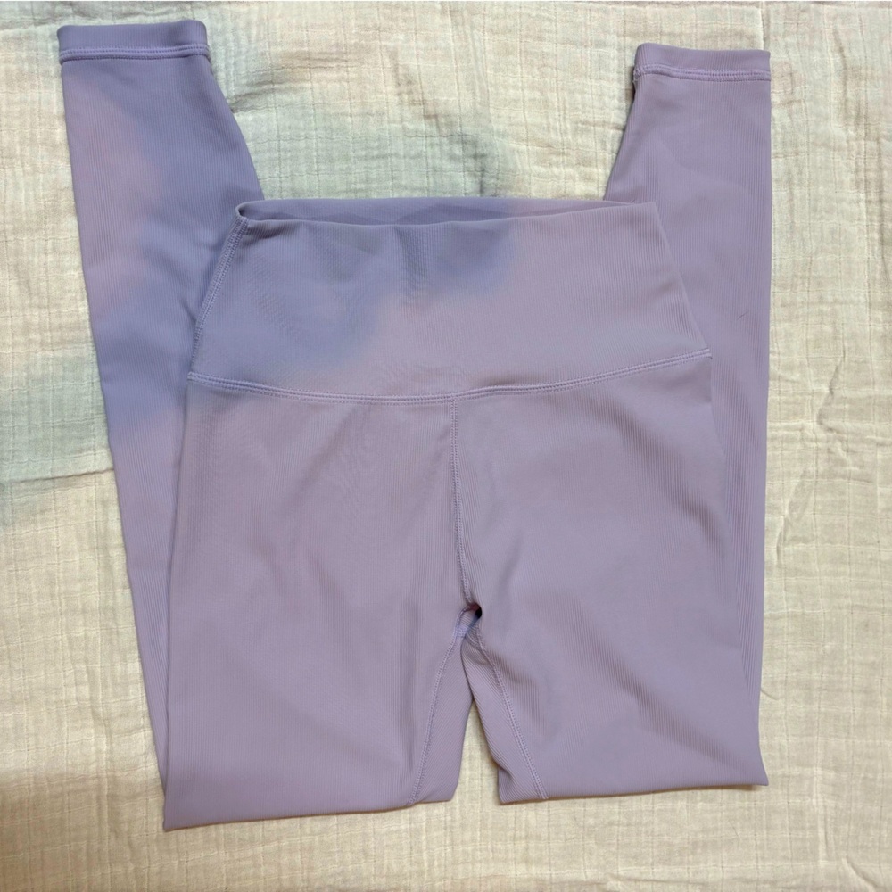 Purple High-Waisted Leggings Stretchy Full-Length